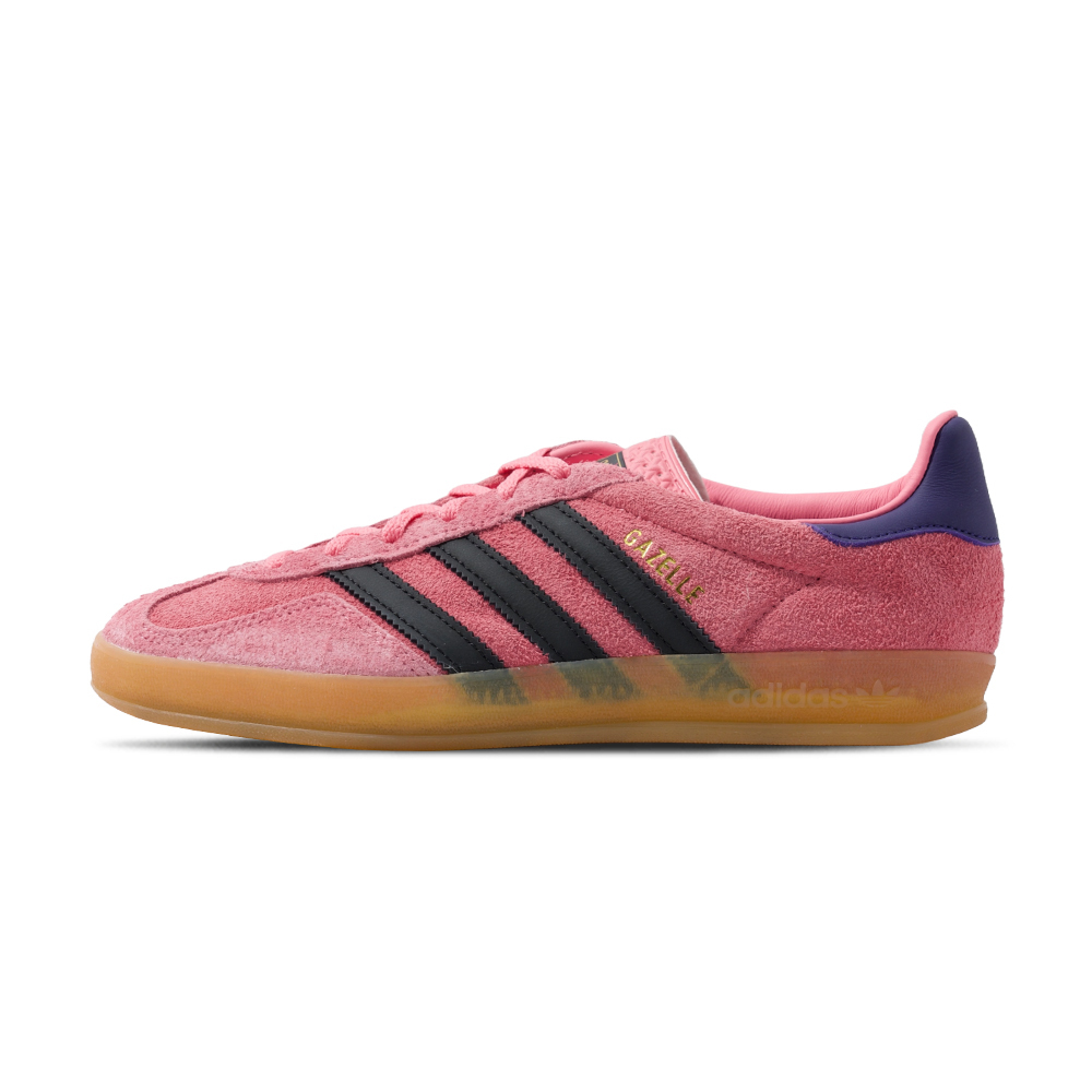 Adidas Gazelle Indoor 女鞋 粉黑色 運動 經典 麂皮 復古 膠底 愛迪達 休閒鞋 IE7002