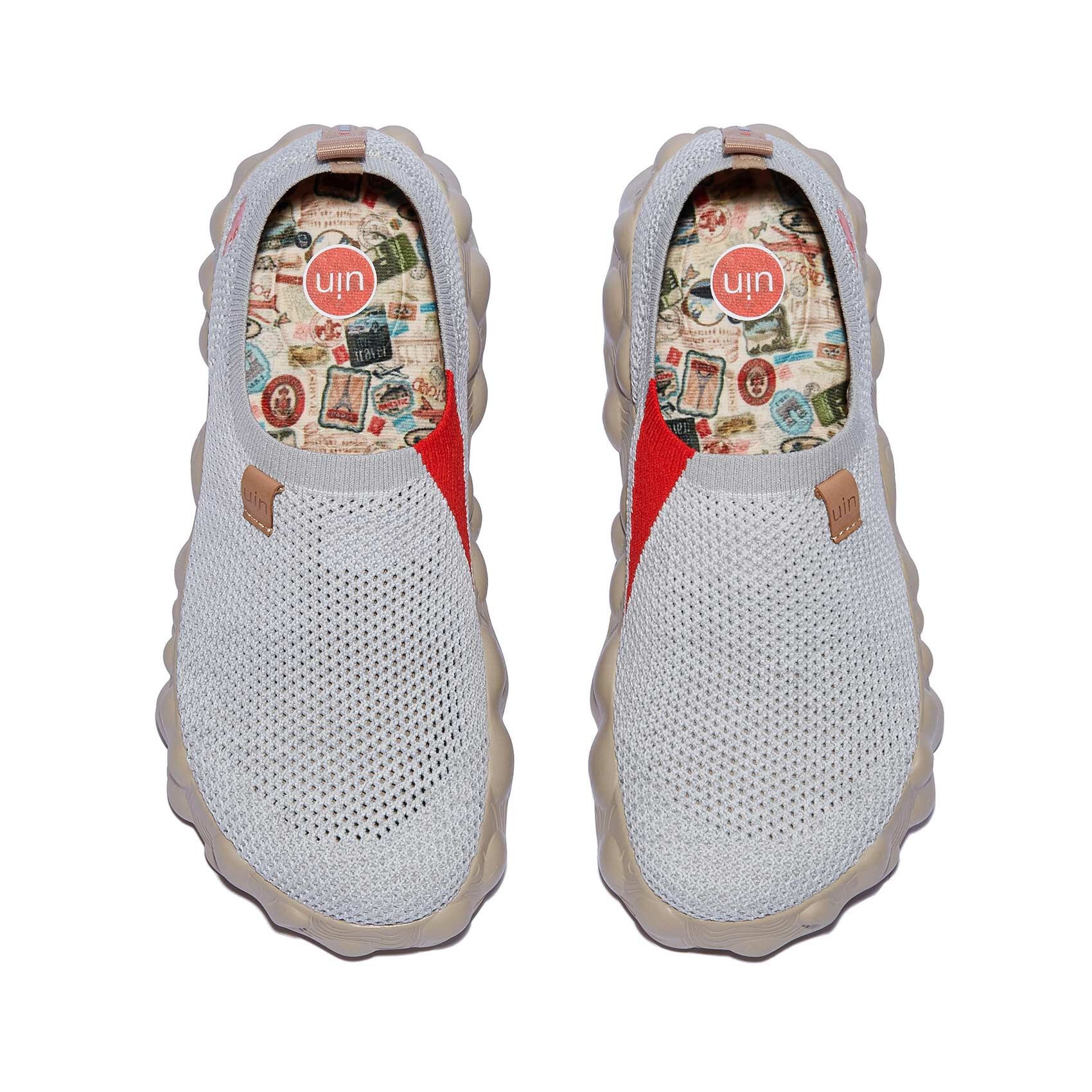 【Uin】西班牙設計原創 ｜ 托萊多6 月亮白  女鞋 彩繪鞋 休閒鞋 懶人鞋