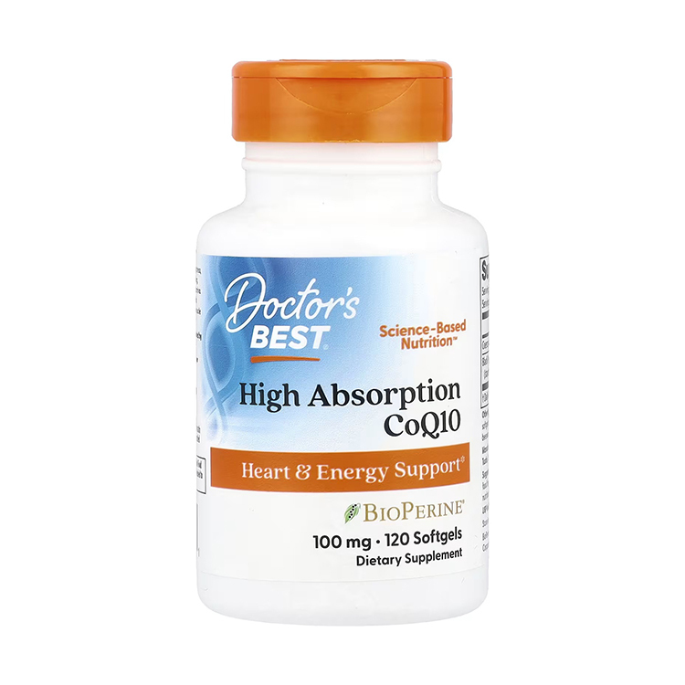 Doctor's Best, High Absorption CoQ10 with BioPerine, 100 mg, 120 Softgels