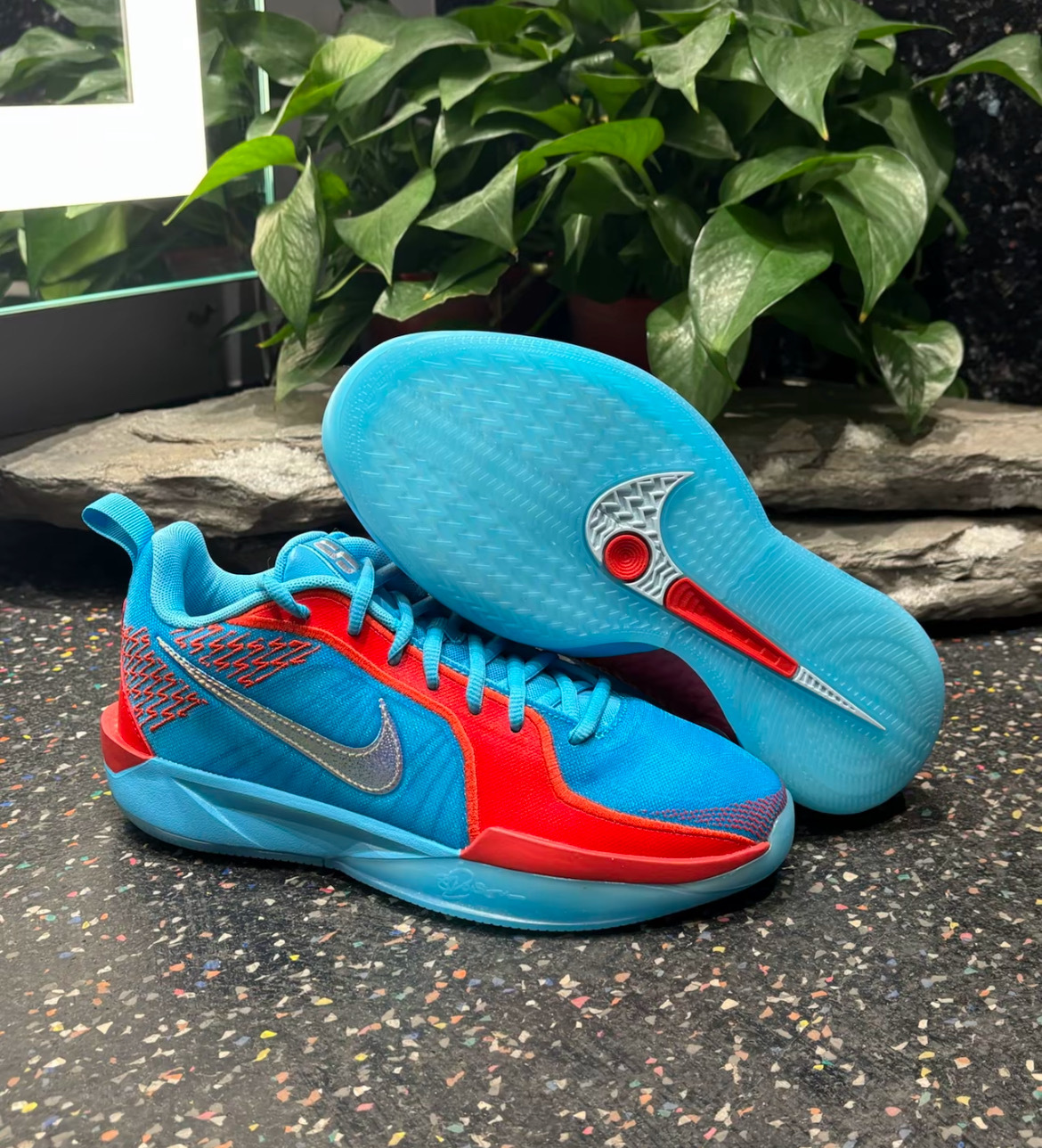 大童鞋 女鞋 NIKE SABRINA 2 EP GS 藍紅 緩震 籃球 休閒 運動鞋【FQ7376-400】