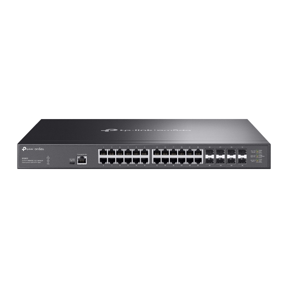 TP-Link Omada 24 Port Switch 10GBASE-T L2+ 管理型交換器 (含 8 埠 10GE SFP+ 插槽) - SX3832