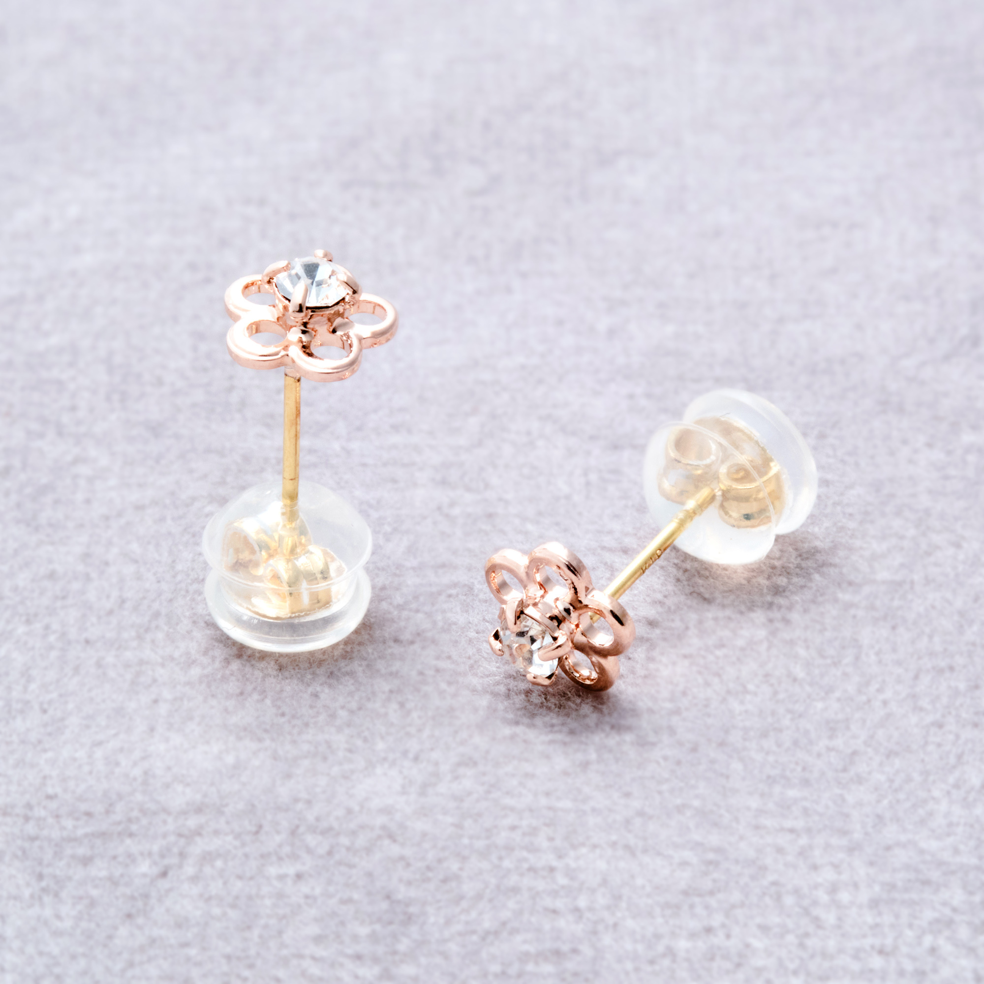 [toki.Tokyo] K18耳針 | 玫瑰金 | NO.233