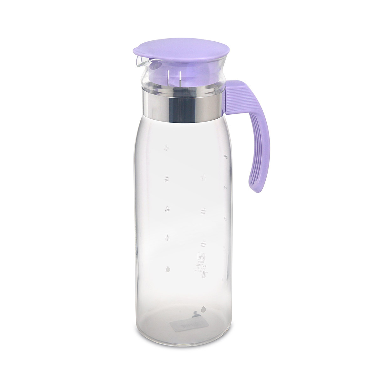 日本HARIO 1.4L 耐熱玻璃冷水瓶 -紫色 -RPLN-14LV