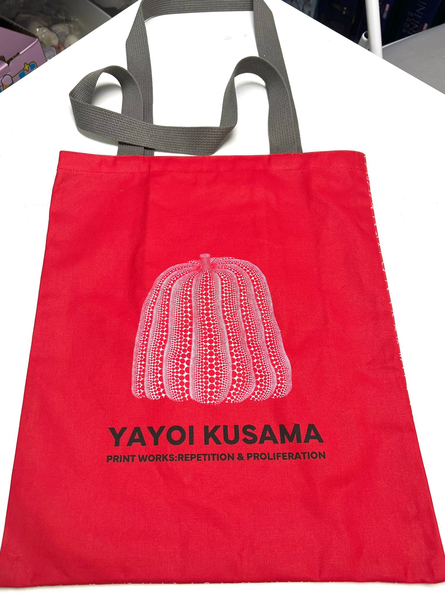 “Red Pumpkin” Tote Bag from YAYOI KUSAMA PRINT WORKS: REPETITION & PROLIFERATION