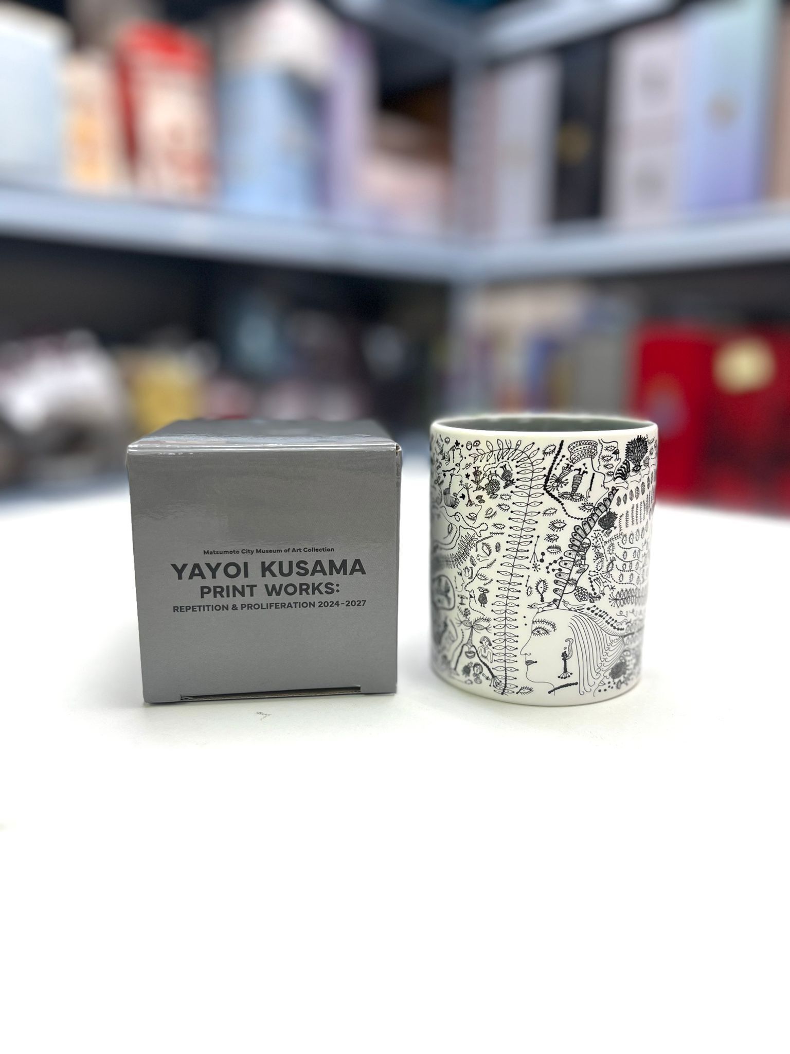 “Love Forever” Mug from YAYOI KUSAMA PRINT WORKS: REPETITION &&nbsp;PROLIFERATION