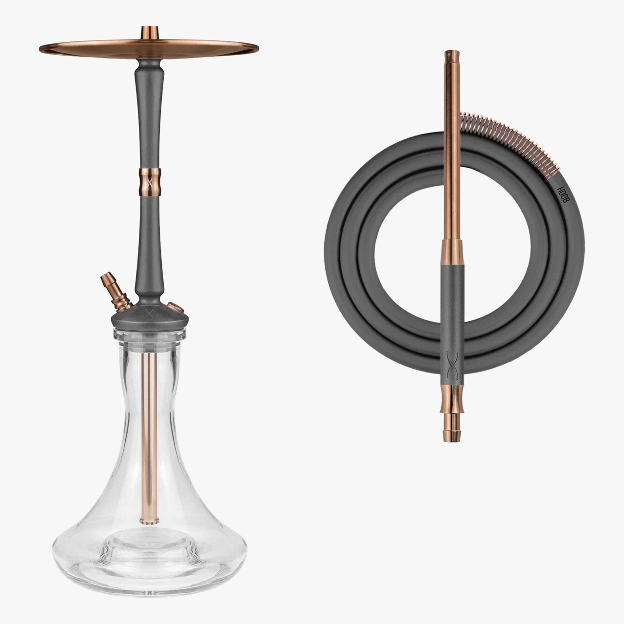 Hoob Hookah Go - Cosmic Grey/Bronze