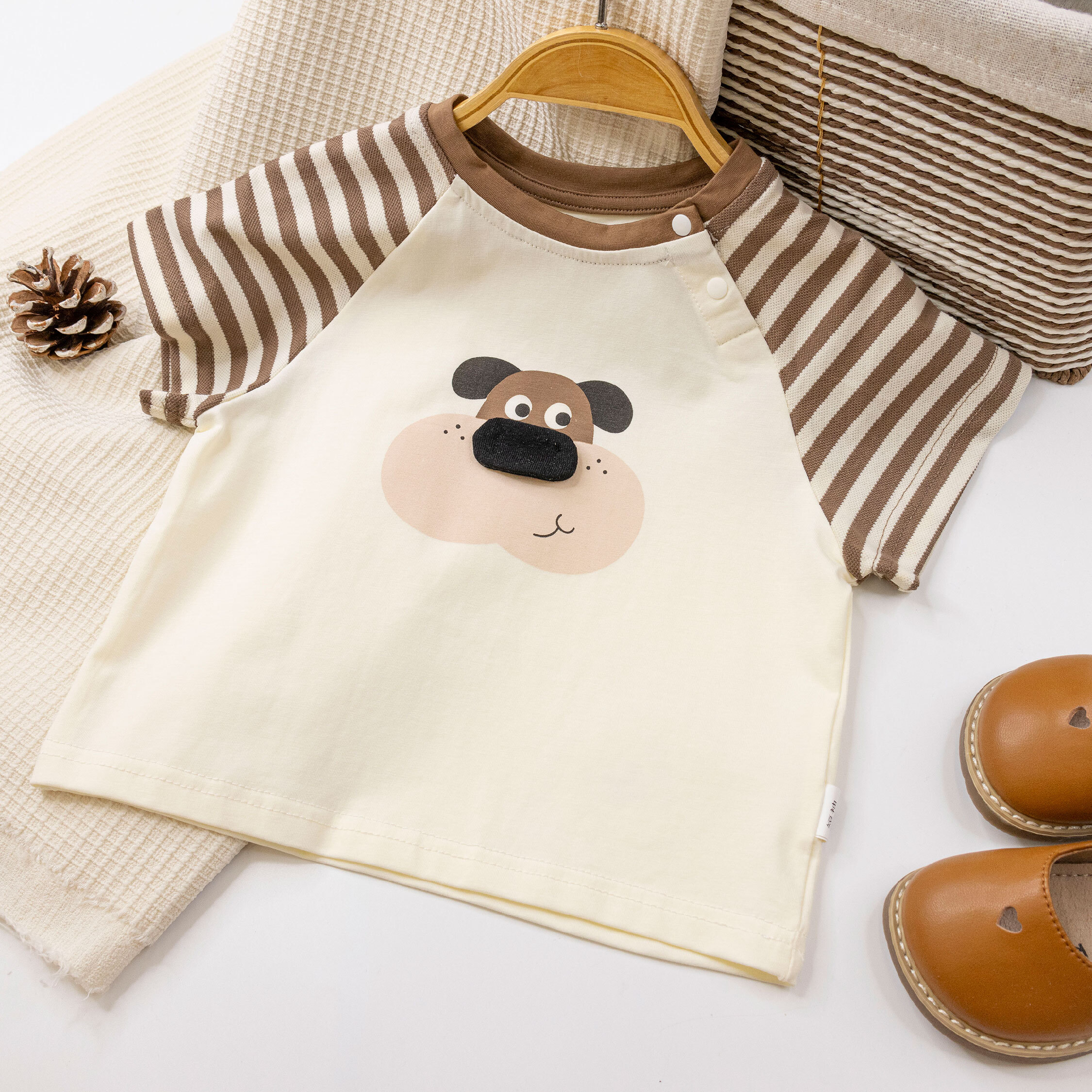 【H50245】肉嘟嘟雀斑狗狗上衣