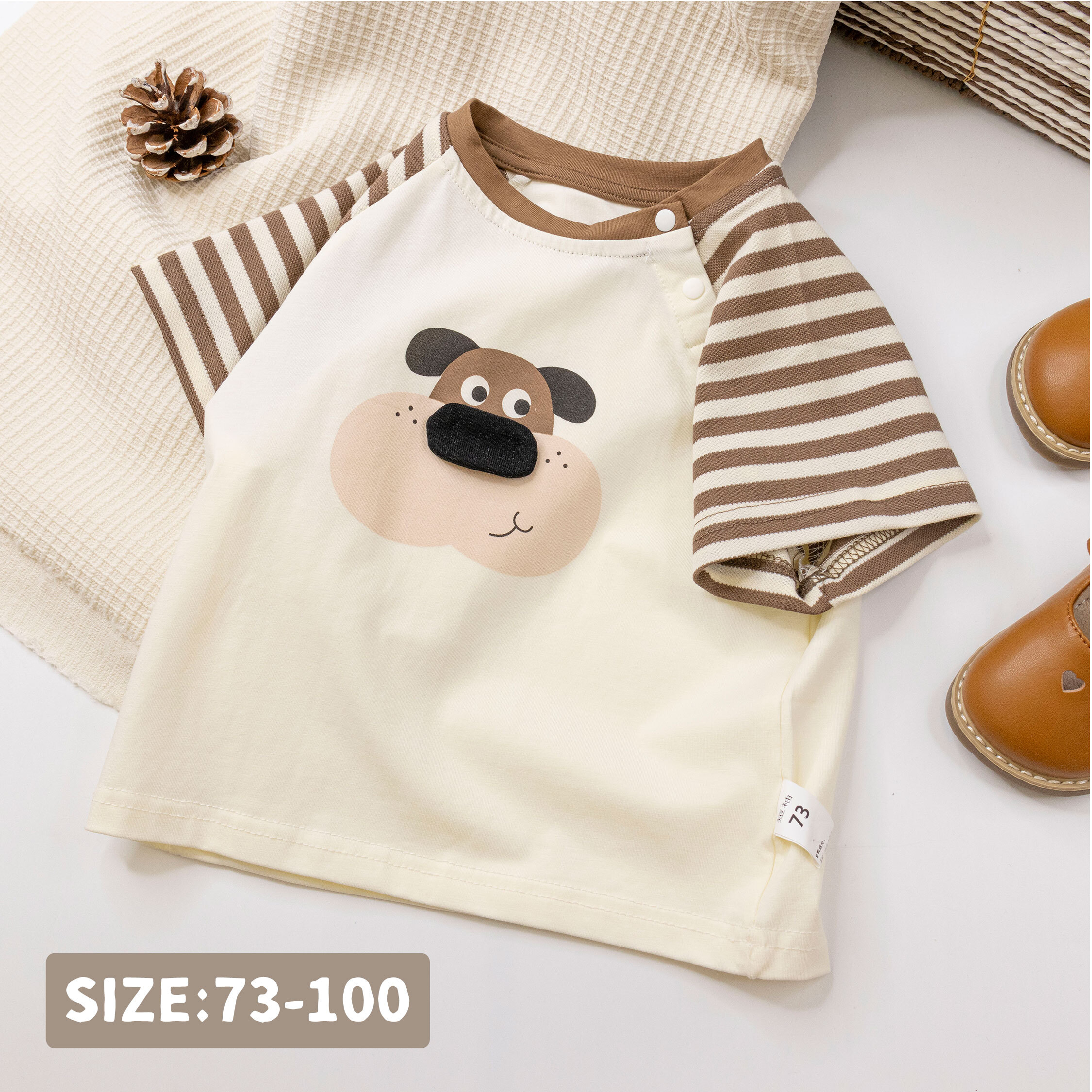 【H50245】肉嘟嘟雀斑狗狗上衣