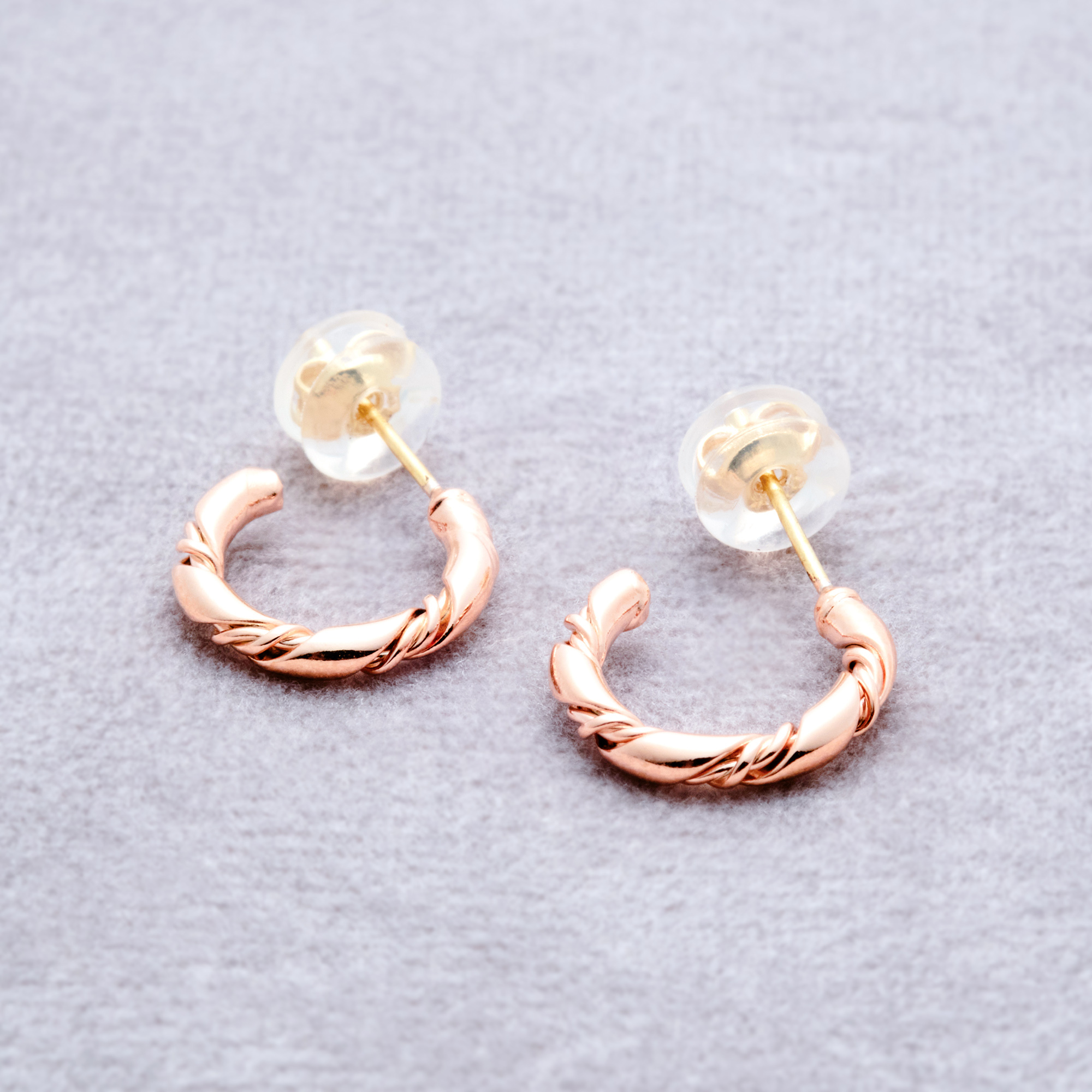 [toki.Tokyo] K18耳針 | 玫瑰金 | NO.245