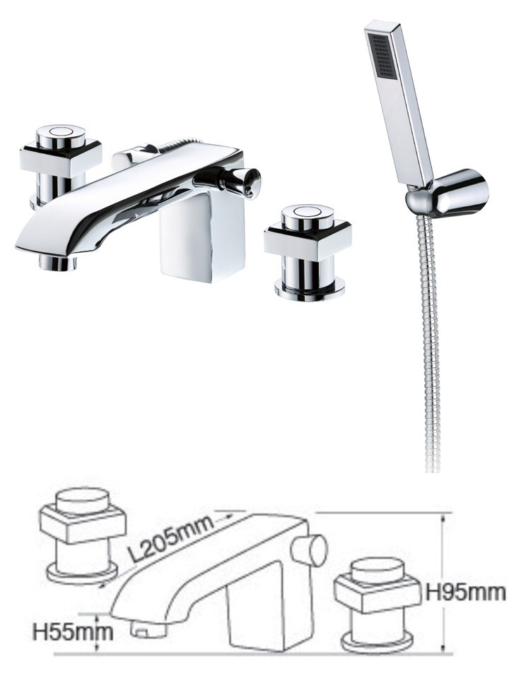 A1C-916-3三件式缸上龍頭-附蓮蓬頭