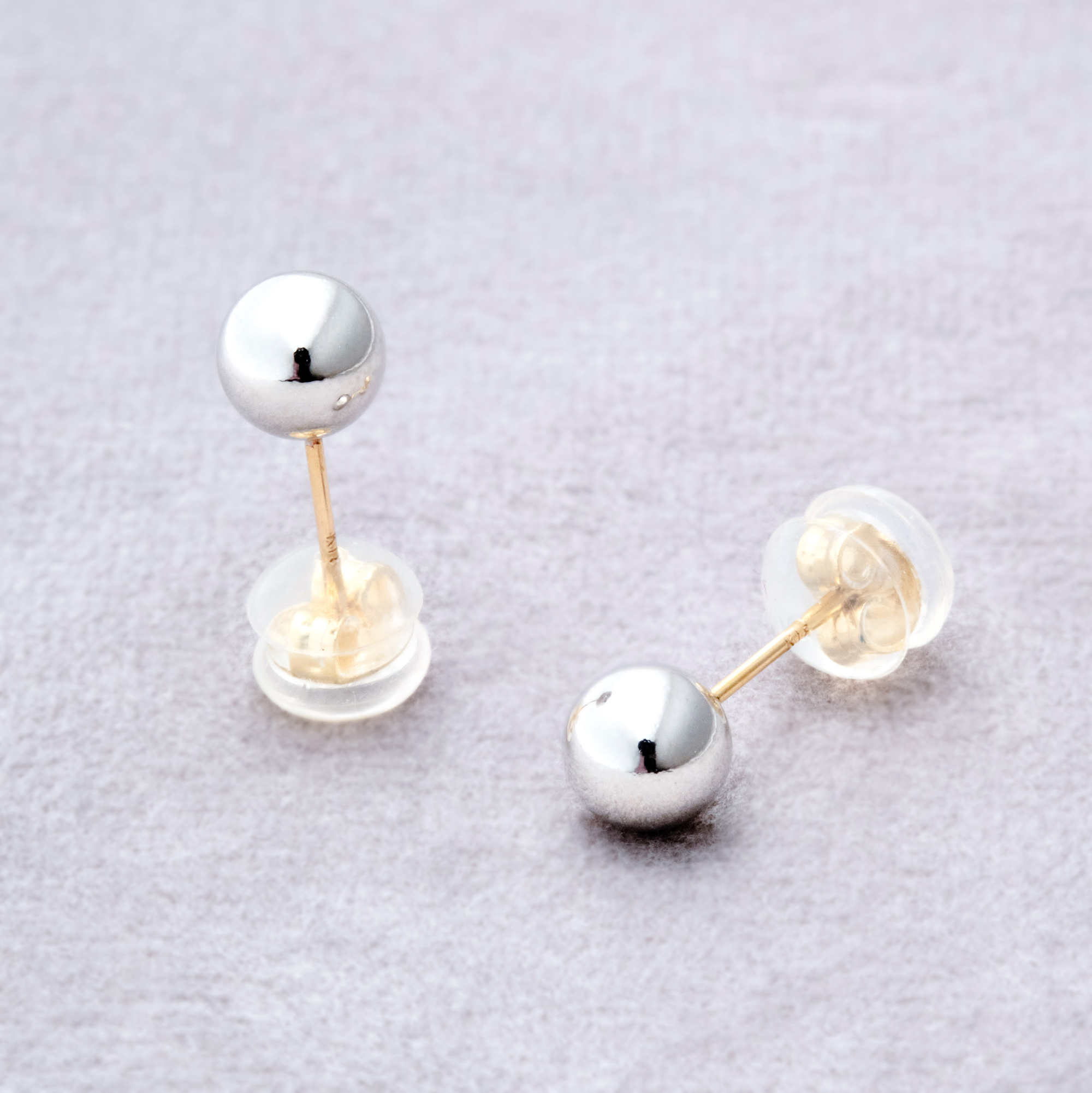 [toki.Tokyo] K18耳針 | 5mm | 銀色 | NO.249