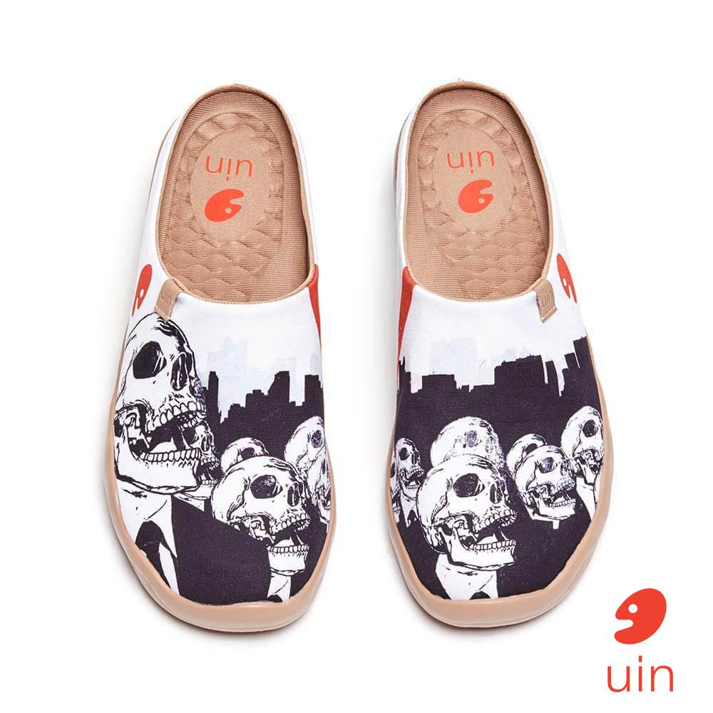 【Uin】西班牙原創設計 | 馬拉加 渴求 半拖 男鞋 彩繪鞋 休閒鞋 懶人鞋