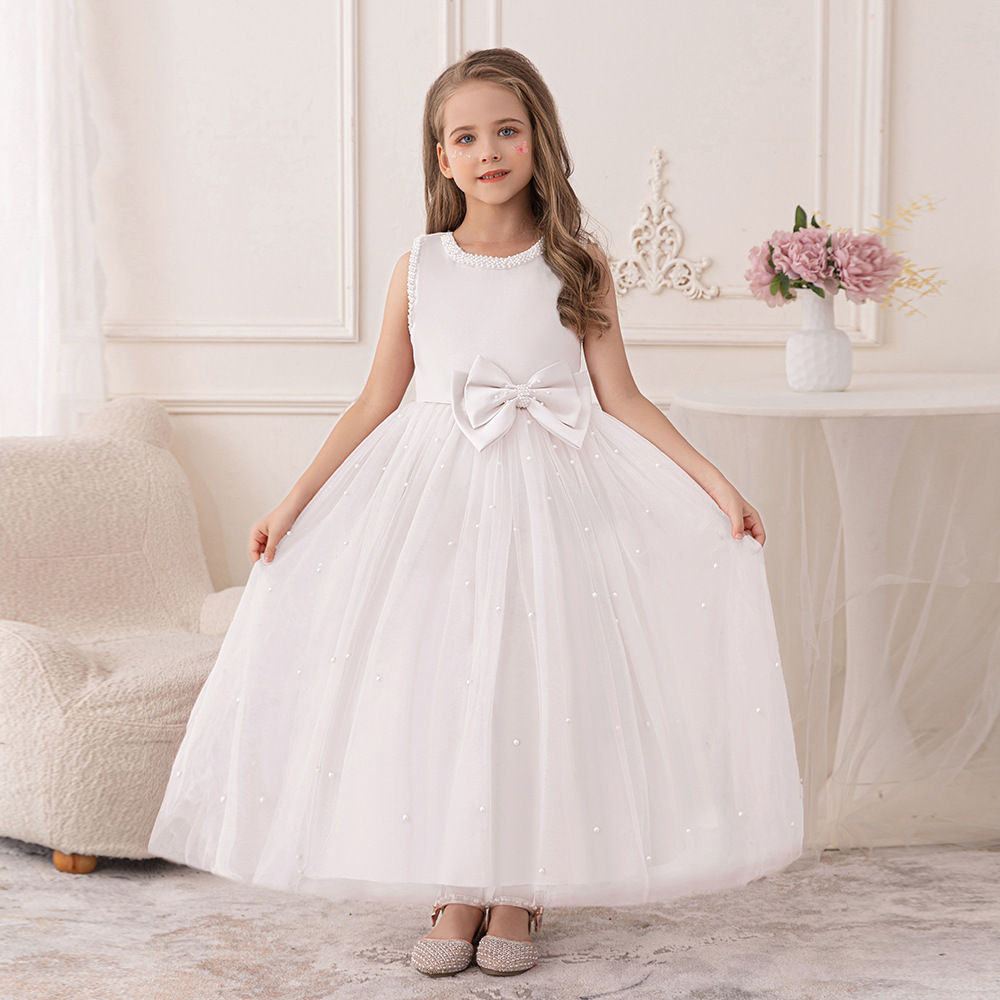 珍珠氣質蓬蓬紗禮服裙