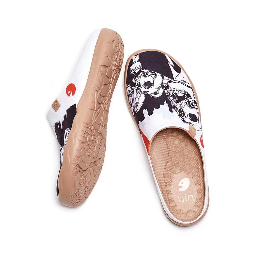 【Uin】西班牙原創設計 | 馬拉加 渴求 半拖 男鞋 彩繪鞋 休閒鞋 懶人鞋