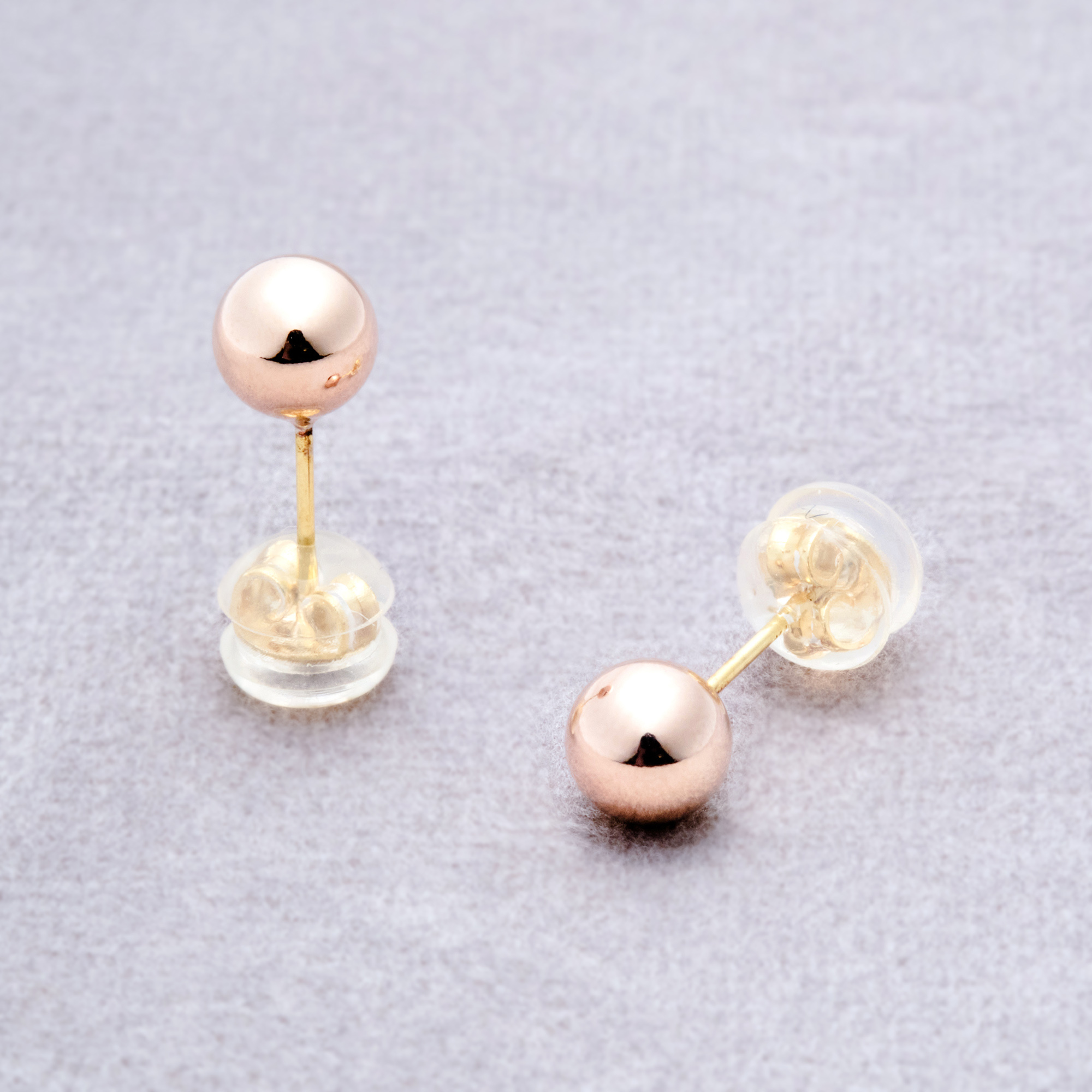 [toki.Tokyo] K18耳針 | 5mm | 玫瑰金 | NO.251