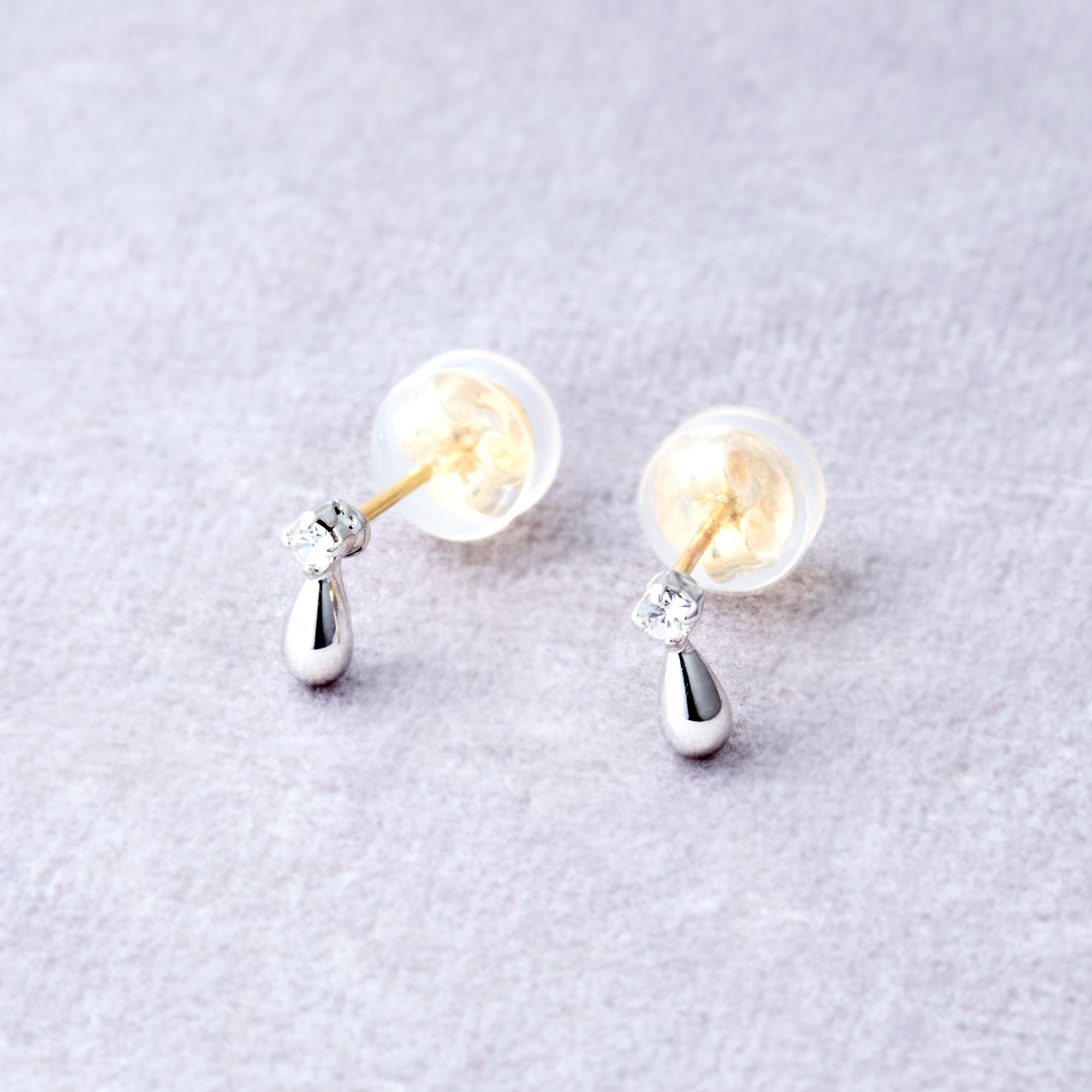 [toki.Tokyo] K18耳針 | 銀色 | NO.252