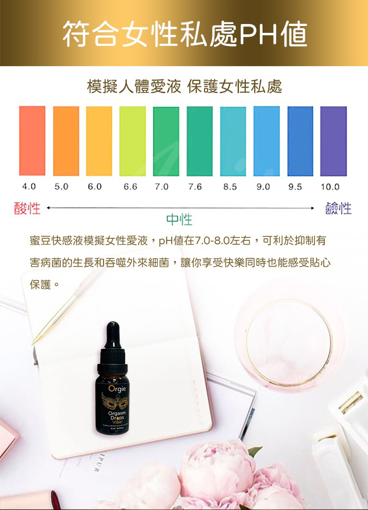Orgie Orgasm Drops Vibe 金瓶 蜜豆震動高潮凝膠-15ml