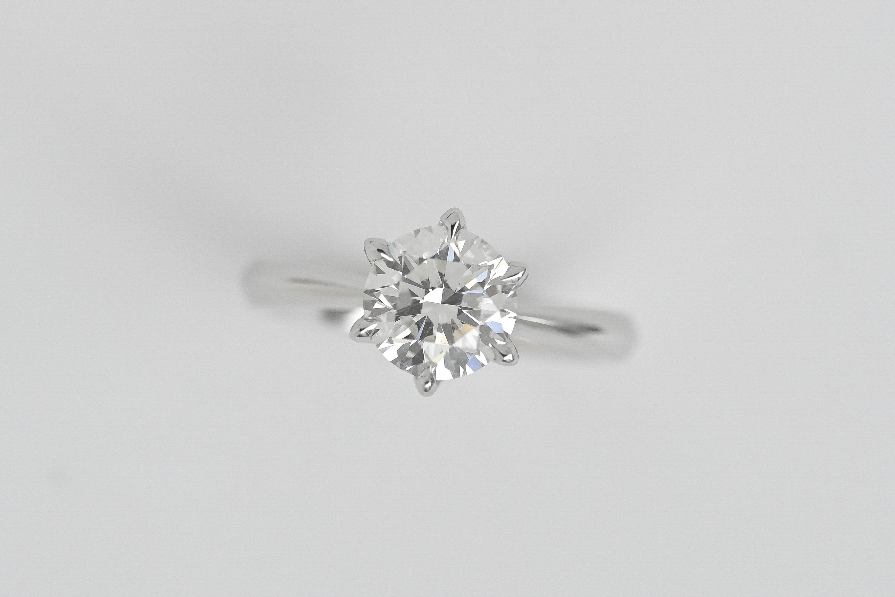 18K Classic Six Prong Ring Setting 1.50ct