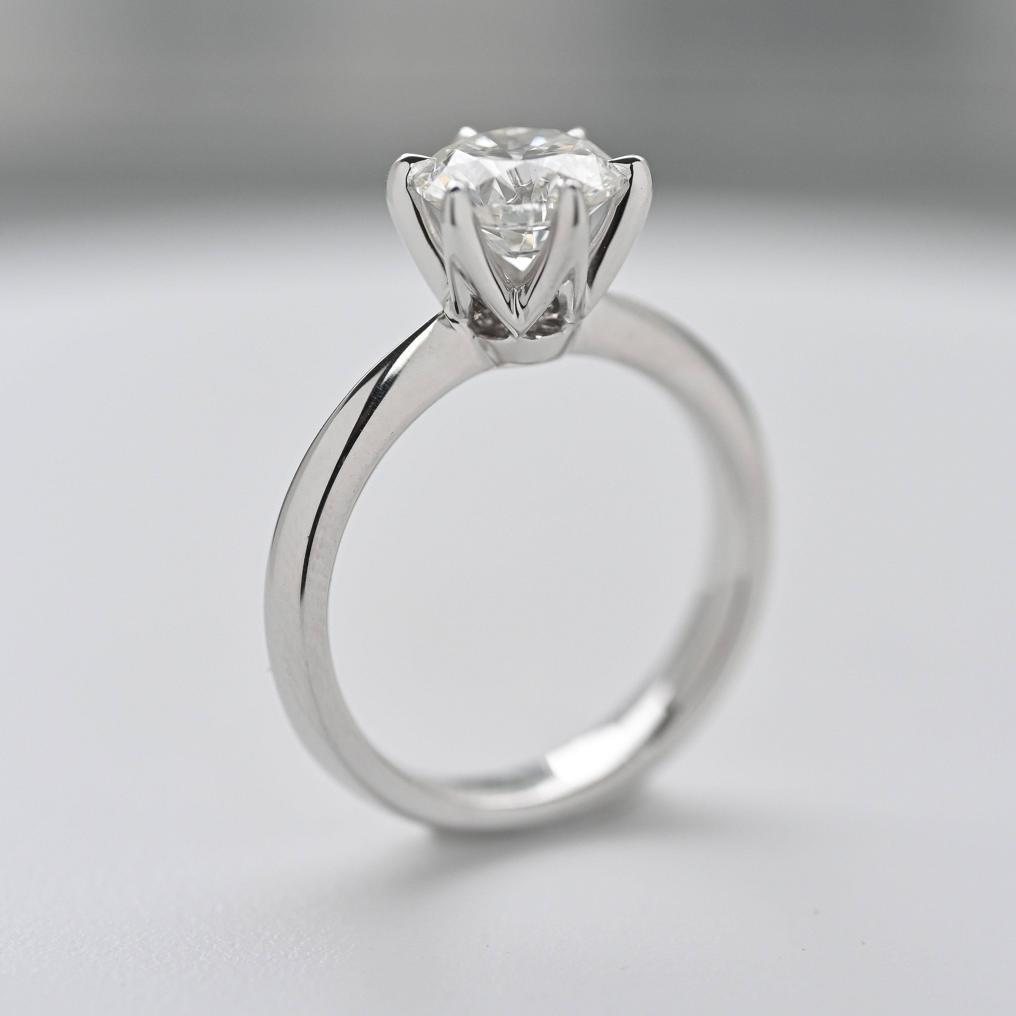 18K Classic Six Prong Ring Setting 1.50ct
