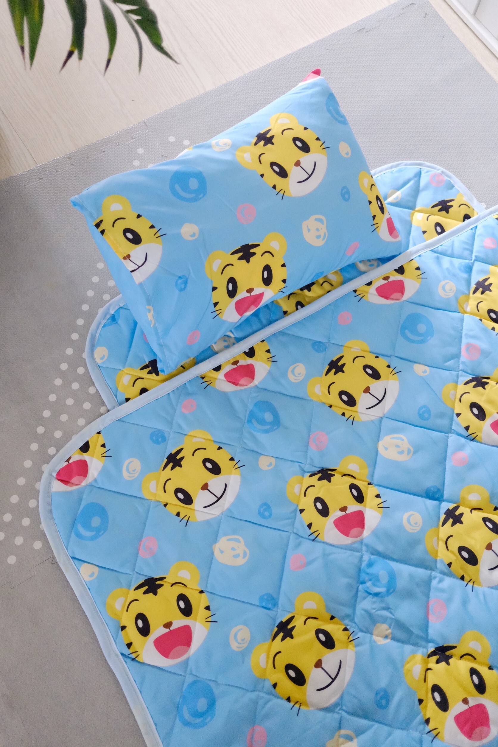 巧虎睡墊三件組-滿版巧虎款