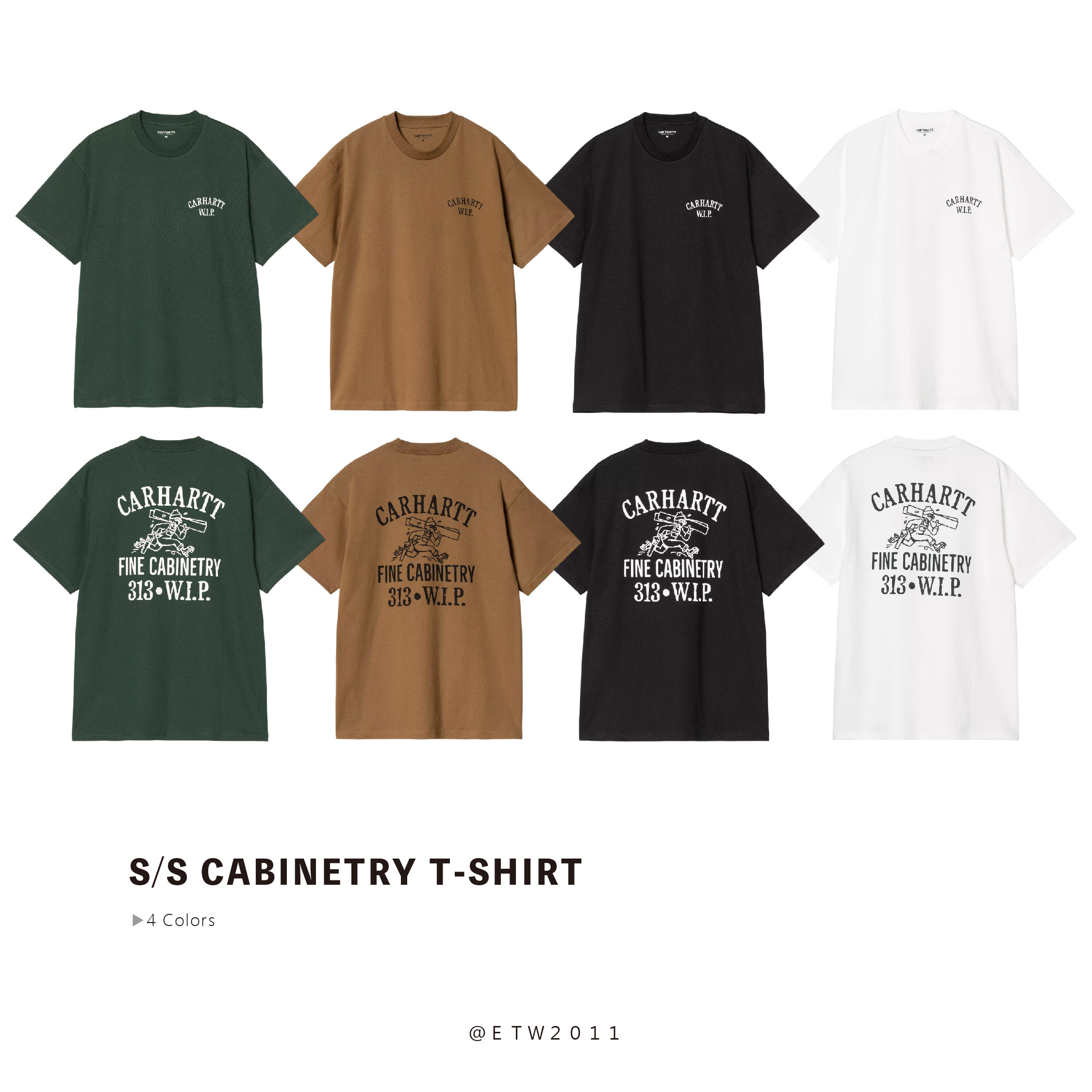 ☆ETW☆【EASY TO WEAR】CARHARTT WIP S/S Cabinetry T-Shirt 裝修 工人 短袖 短T 短TEE