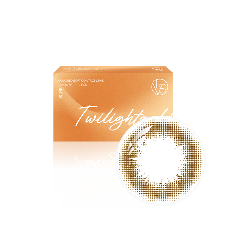 威世彩色月拋(1片)暮光金