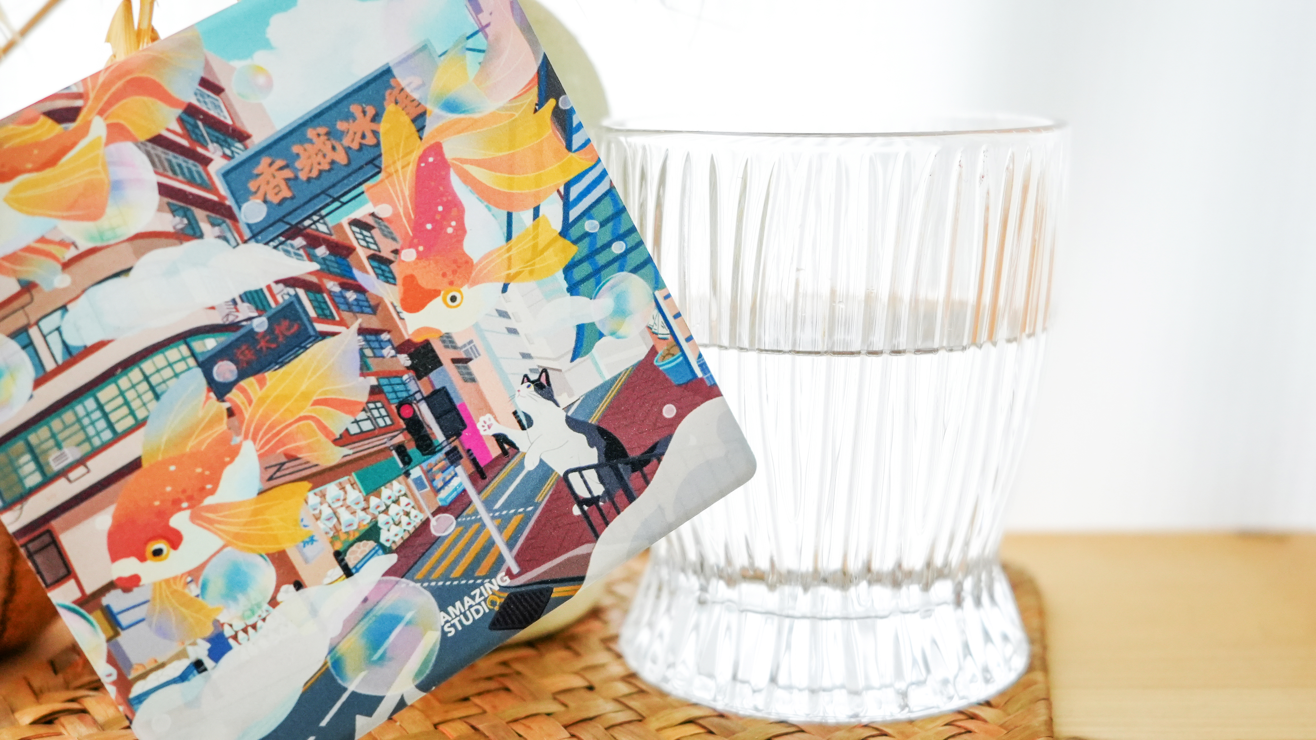 【貓遊街角 - 魚樂無窮】 杯墊丨Amazing Studio