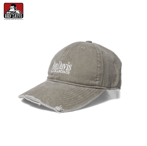 【 BEN DAVIS | 刺繡破損棒球帽 - 2色 】