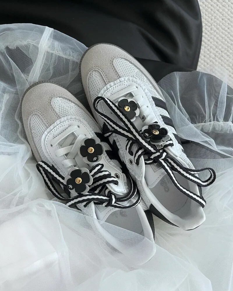 KTQ STORE ‧ Adidas Samba OG W Lace Flower 黑白蕾絲小花 IH3371