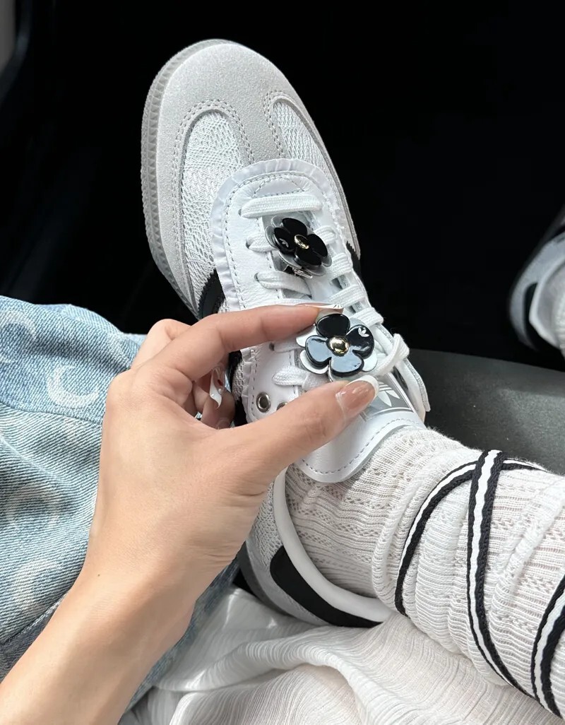 KTQ STORE ‧ Adidas Samba OG W Lace Flower 黑白蕾絲小花 IH3371