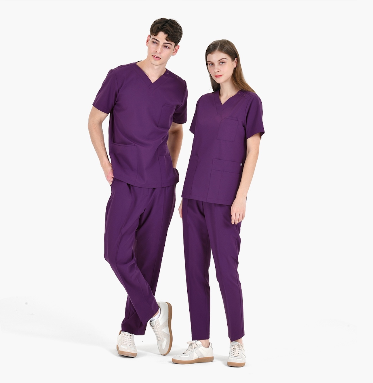 20202 EASYLIGHT 男女通用刷手服 茄紫