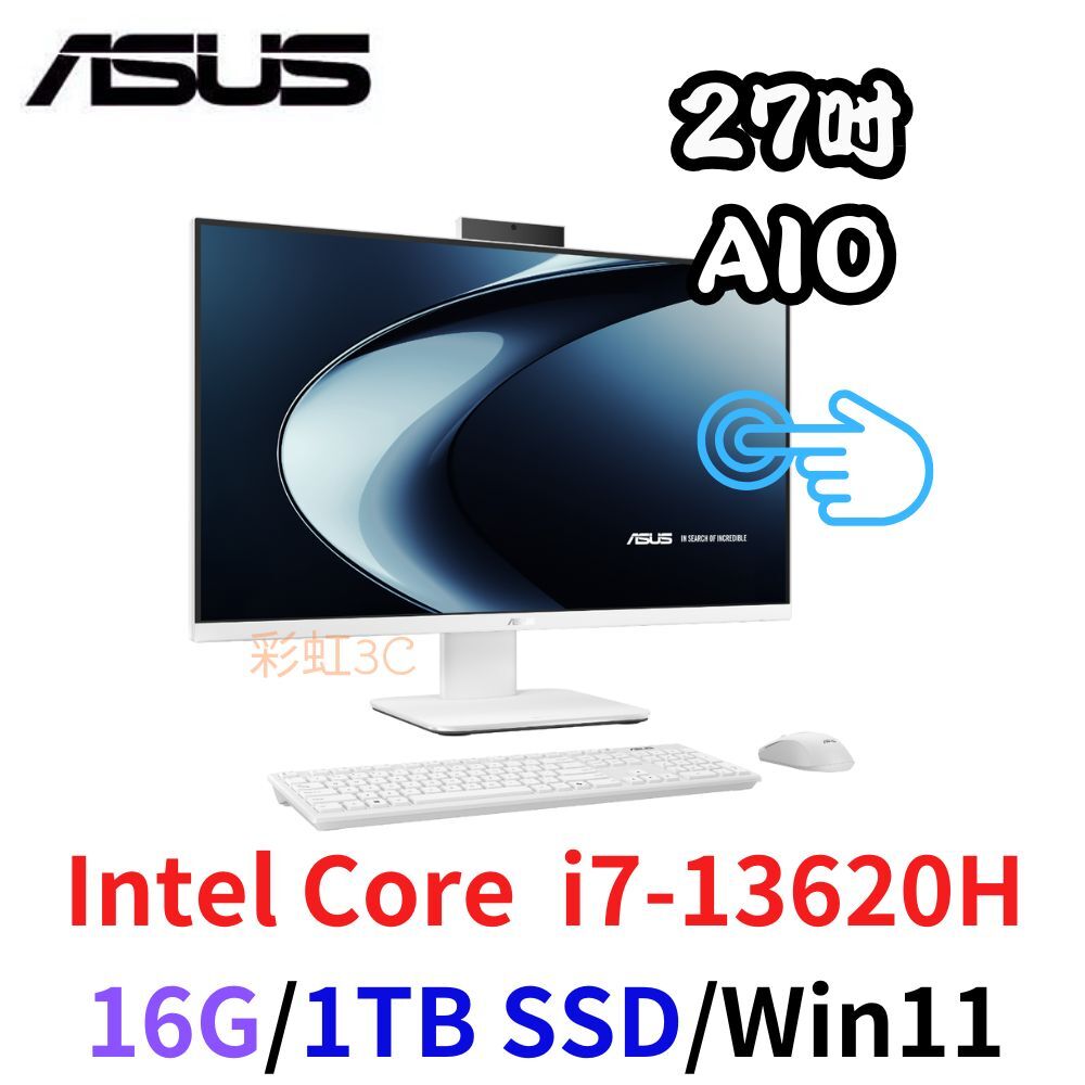 ASUS 華碩 V470VAT-136WPF003W 27吋觸控AIO i7-13620H/16G/1TBSSD/W11