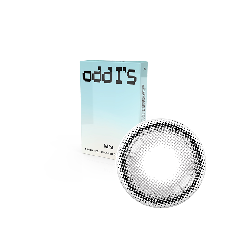 oddI's 彩色月拋【純粹亮灰M_Pure Gray】(1入)