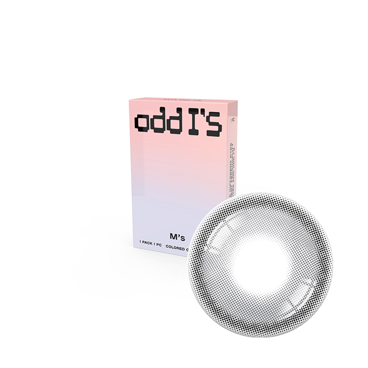 oddI's 彩色月拋【清晰灰M_Plain Gray】(1入)