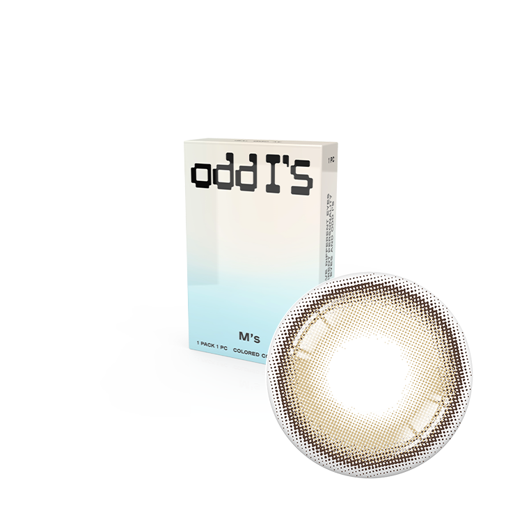 oddI's 彩色月拋【純粹淺棕M_Pure Light Browm】(1入)