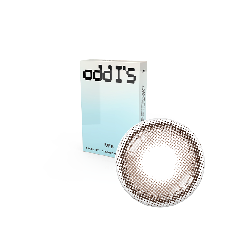 oddI's 彩色月拋【純粹深棕M_Pure Dark Brown】(1入)