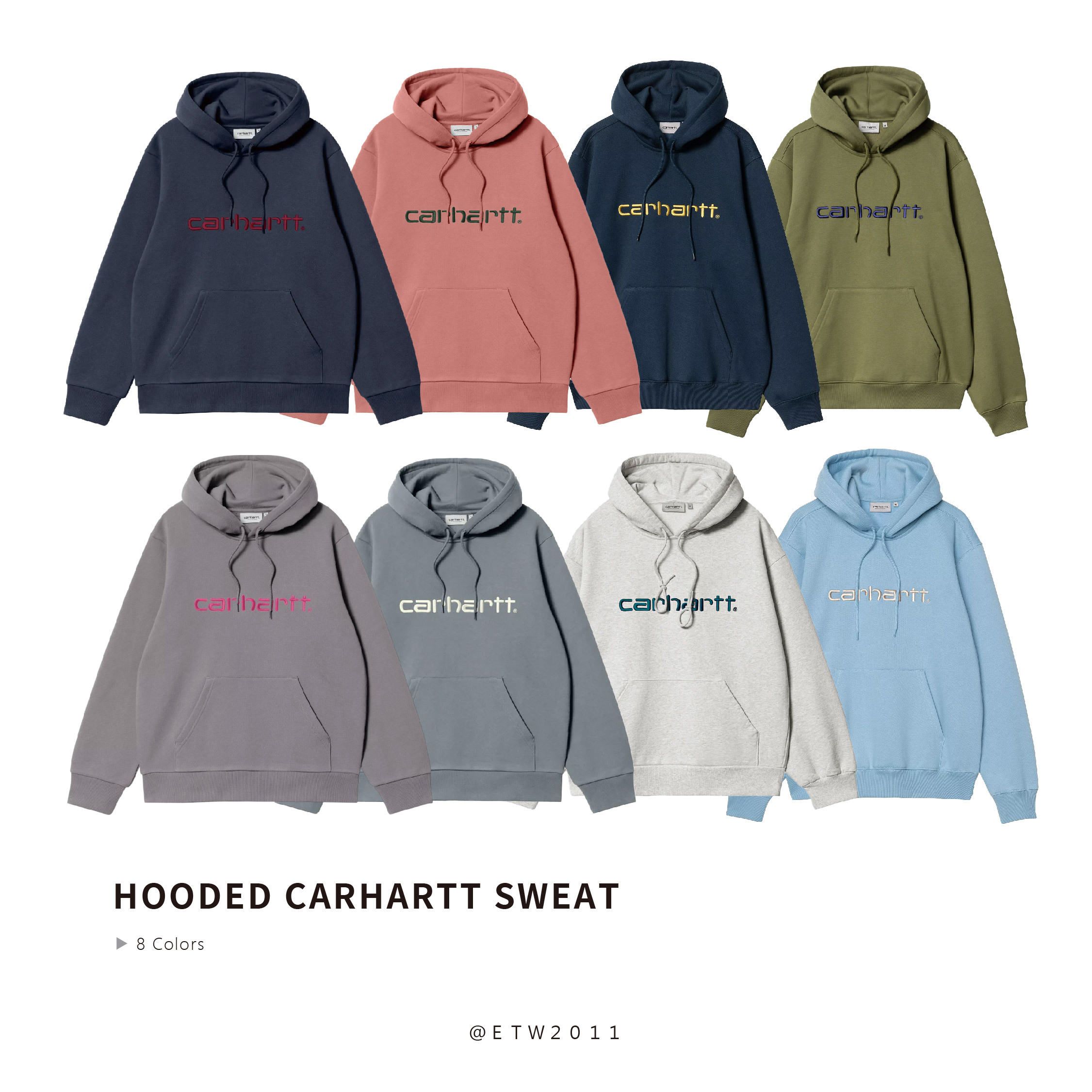 ☆ETW☆【EASY TO WEAR】CARHARTT WIP Hooded Carhartt Sweat 歐版 帽T 連帽T 衛衣