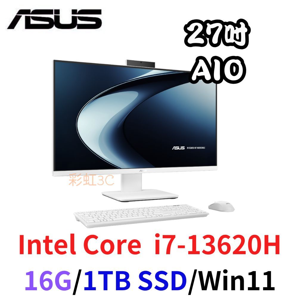 ASUS 華碩 V470VAK-136WPE004W 27吋 AIO桌上型電腦 i7-13620H/16G/1TBSSD/W11