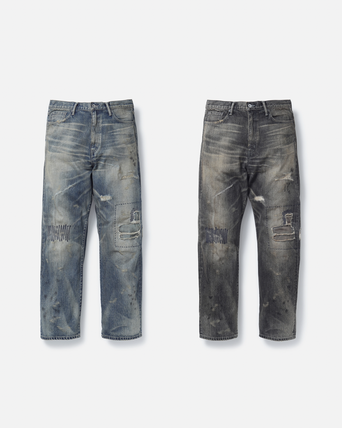 [現貨] NEIGHBORHOOD SS25 SAVAGE DENIM DP BASIC PANTS | (Black / Indigo)