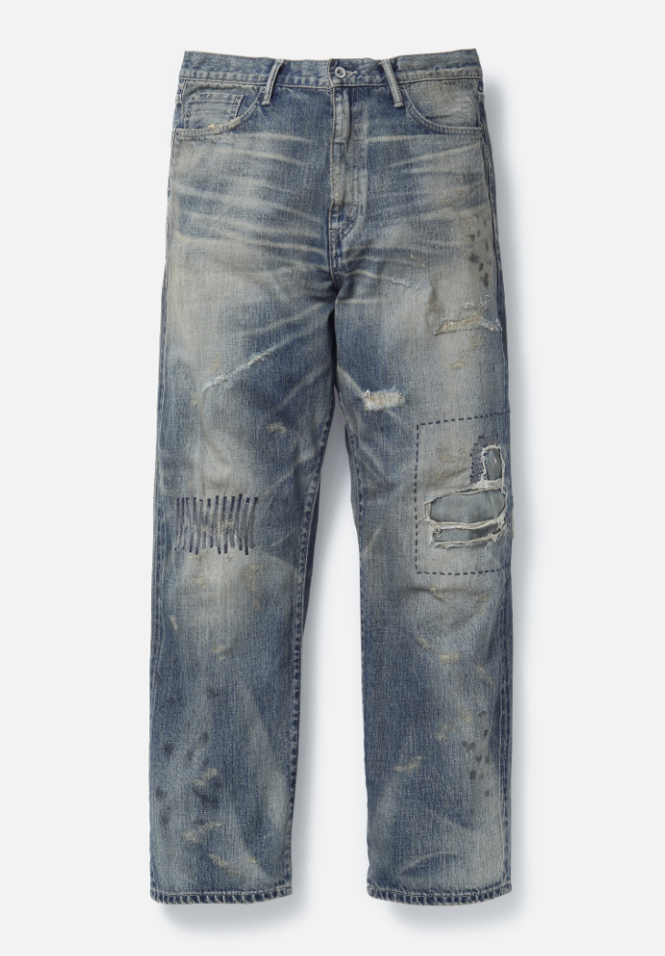 [現貨] NEIGHBORHOOD SS25 SAVAGE DENIM DP BASIC PANTS | (Black / Indigo)