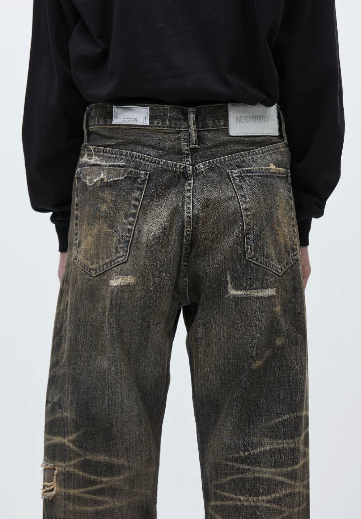 NEIGHBORHOOD SS25 SAVAGE DENIM DP BASIC PANTS