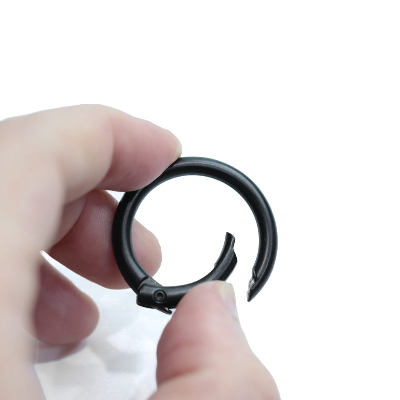 消光黑烤漆圓形彈力快扣