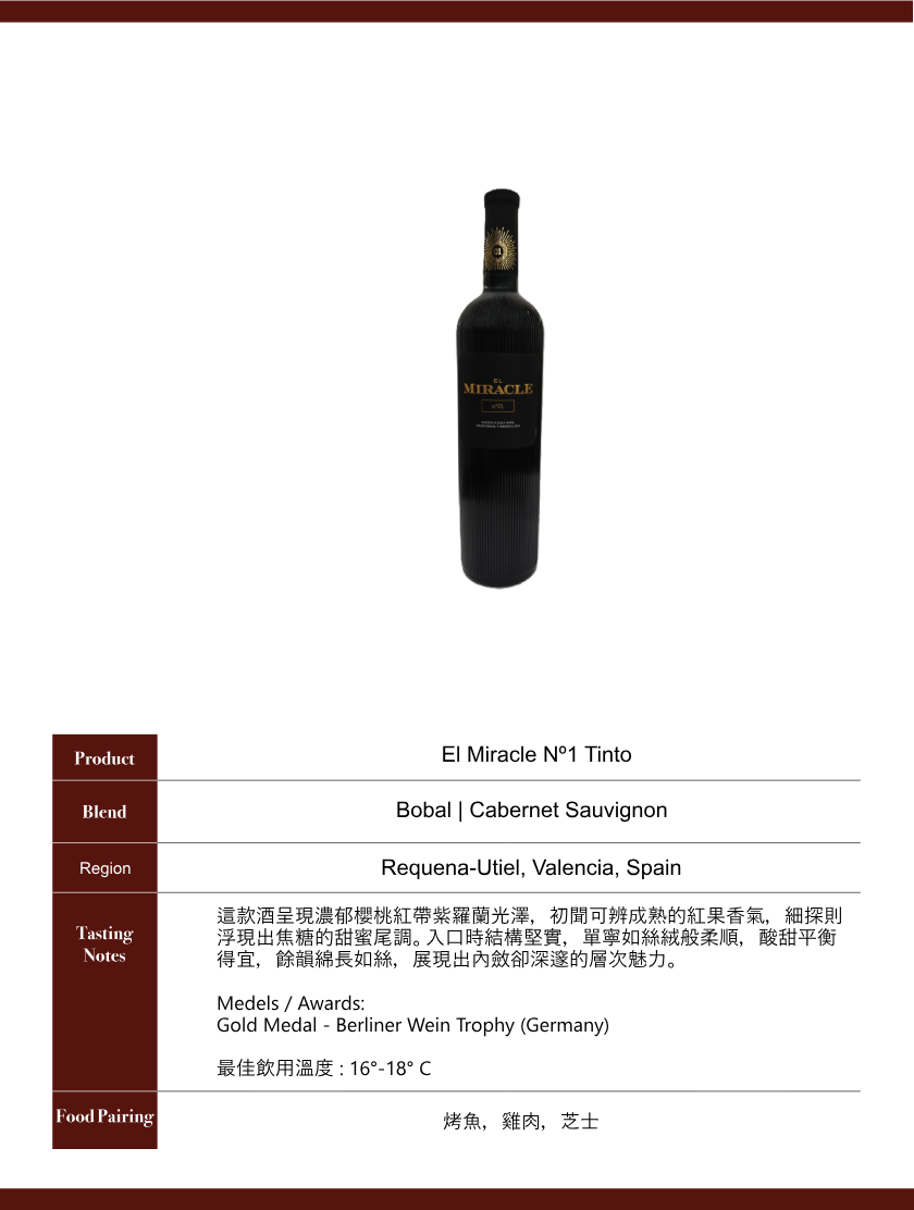 El Miracle Nº1 Tinto