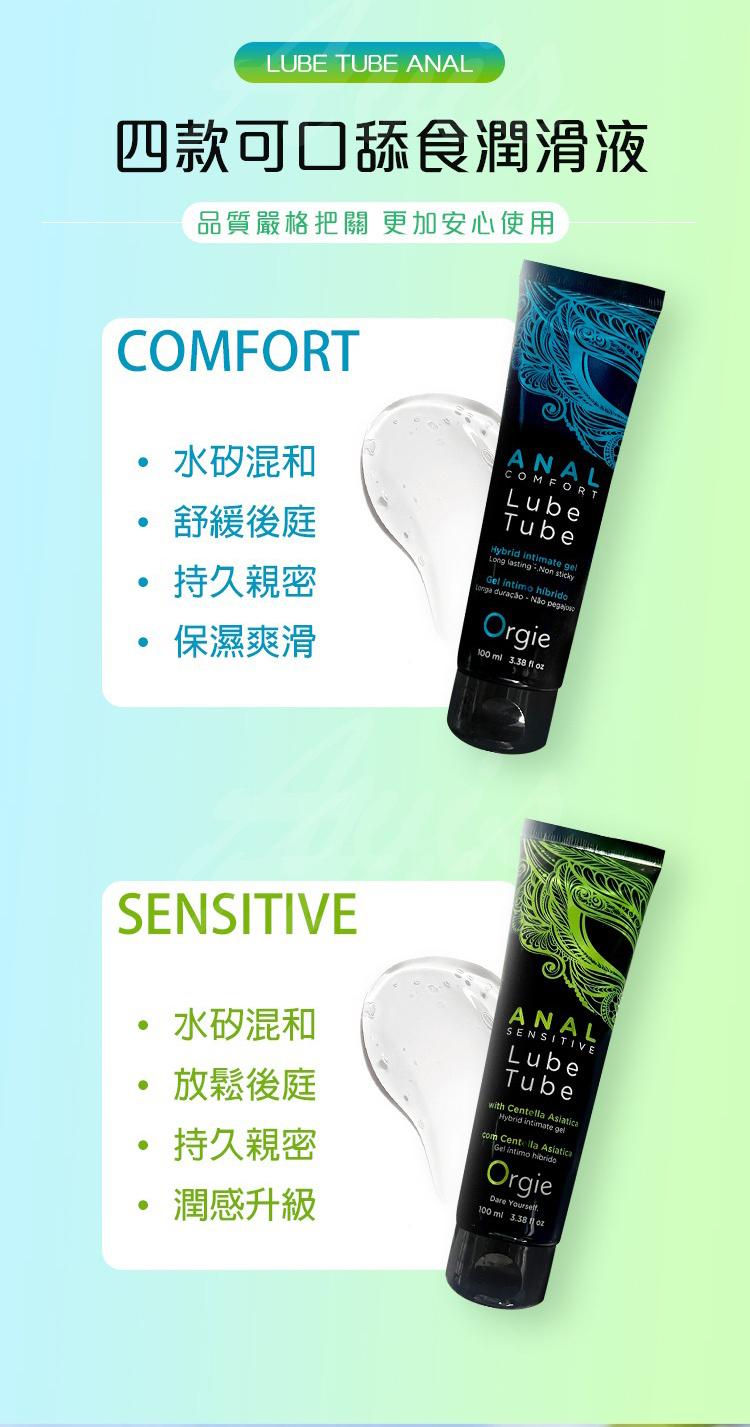 Orgie Anal Comfort 涼感舒緩水矽混合後庭潤滑液-100ml