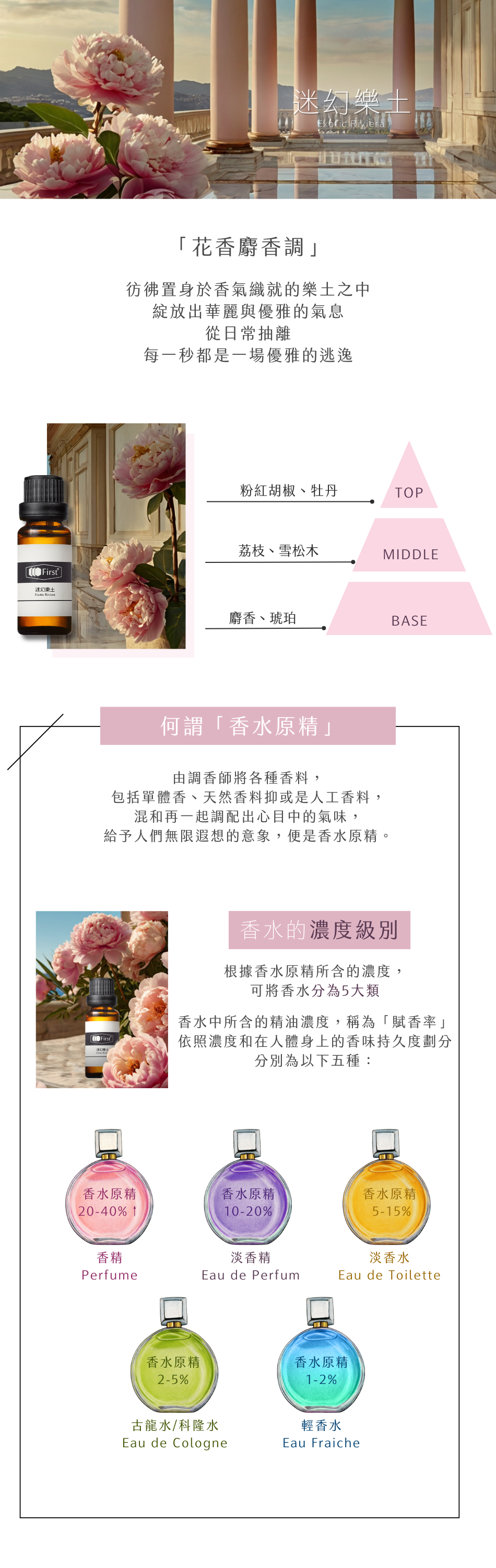 彷彿穿越到奢華的法國蔚藍海岸,以牡丹花的雍容華貴一樣,彷彿置身於如夢似幻的上流社交圈