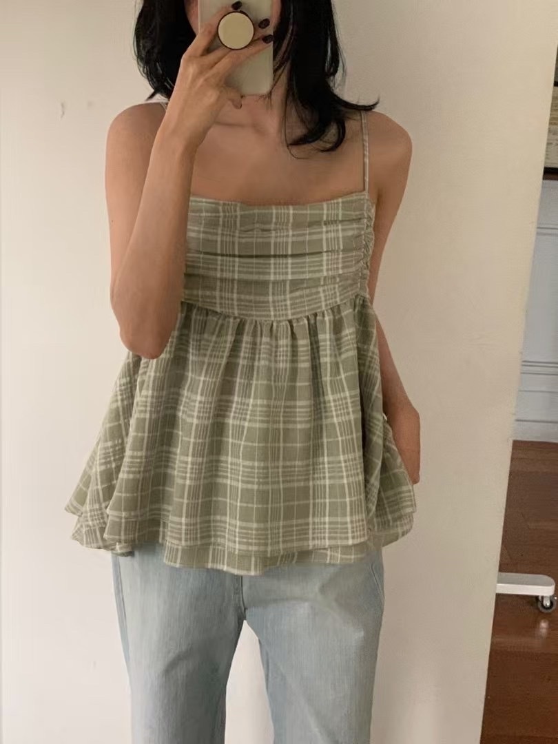 渡假必備🏖️ 平口露背吊帶背心