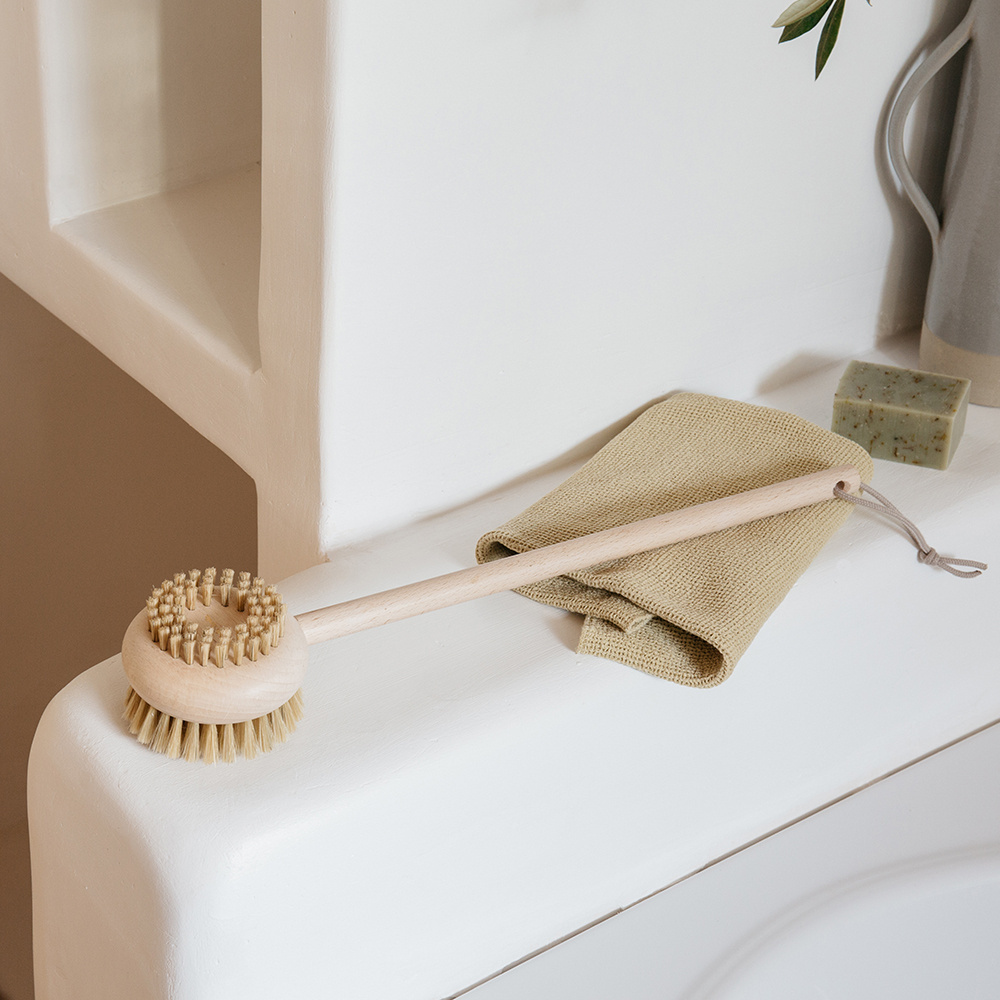 Andrée Jardin l 櫸木沐浴長柄背刷 - 鬃毛