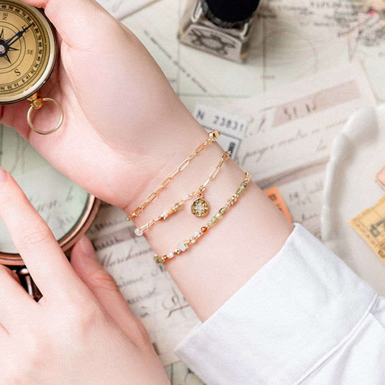 最孤獨的浪漫 – 橄欖石 – 兩戴式手鍊