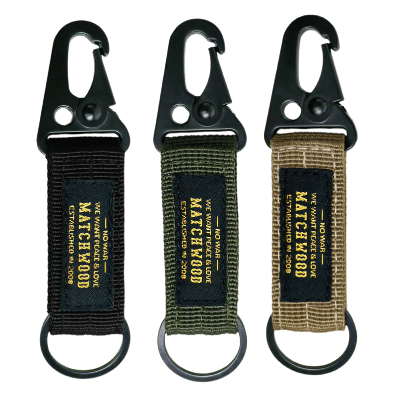 Military 軍用勾扣鑰匙圈 金標