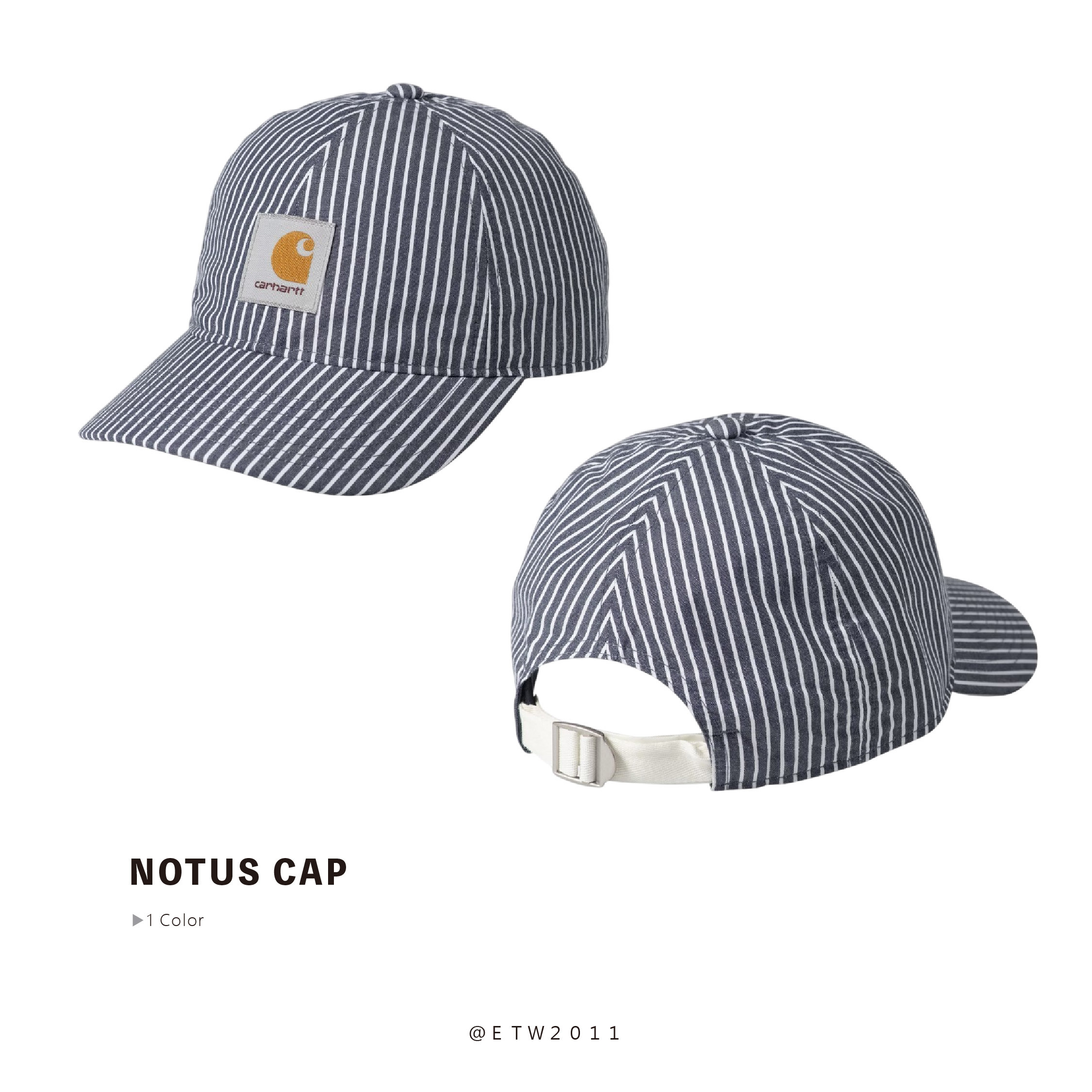 ☆ETW☆【EASY TO WEAR】CARHARTT WIP Notus Cap 條紋 棒球帽 老帽